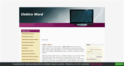 Desktop Screenshot of elektro-word.cz